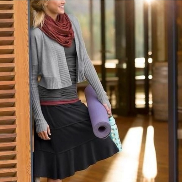 Athleta Crescendo Asymmetrical Black Dress - Picture 2 of 7